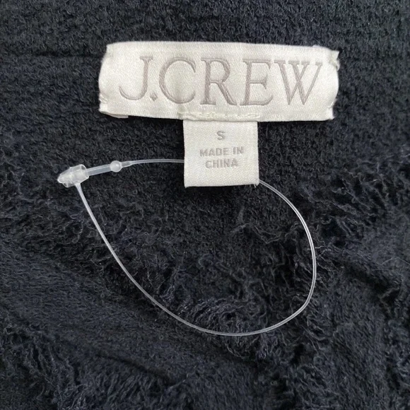 J.Crew NEW! Textured Vest In Fine Boucle Size S In Black - Picture 7 of 9